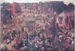 Image of the puzzle 1000, F.X. Schmid, Flemish Fair, by Pieter Brueghel the Younger, Incomplete, Picture of the puzzle