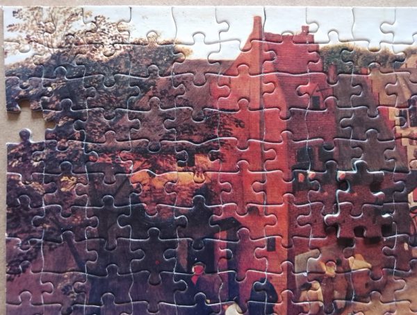 Image of the puzzle 1000, F.X. Schmid, Flemish Fair, by Pieter Brueghel the Younger, Incomplete, Detail of the puzzle