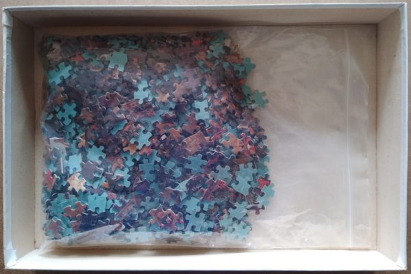 Image of the puzzle 1000, F.X. Schmid, Flemish Fair, by Pieter Brueghel the Younger, Incomplete, Picture of the bag