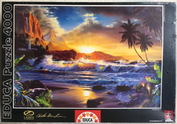 Image of the puzzle 4000, Educa, Beyond Hana's Gate , by Christian Riese Lassen, Factory Sealed, Picture of the box