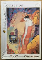 Image of the puzzle 1000, clementoni, Lady in Peach, by Helena Lam, Complete, Picture of the box