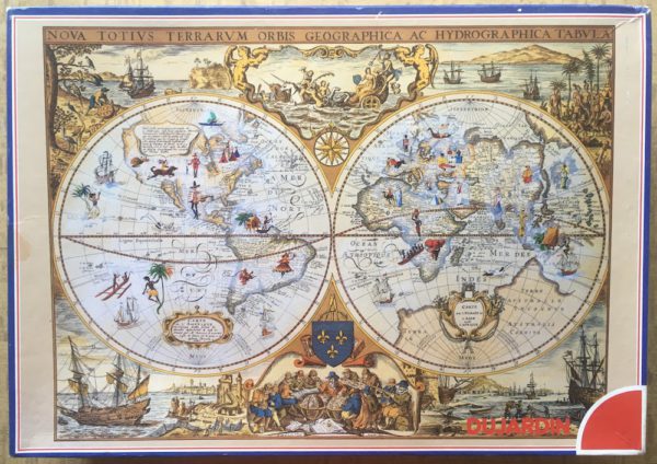 Image of the puzzle 5000, Dujardin, Old World Map, Sealed Bag, Picture of the box