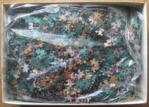 Image of the puzzle 5000, Dujardin, Old World Map, Sealed Bag, Picture of the bag
