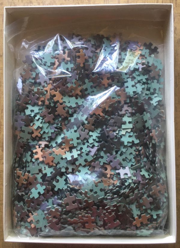 Image of the puzzle 1500, Nathan, Nude and her Mirror, by François Gillet, Complete, Picture of the bag