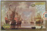 Image of the puzzle 750, Educa, Naval Battle, Willem van de Velde the Youunger, Sealed Bag, Picture of the box