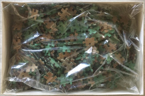 Image of the puzzle 750, Educa, Naval Battle, Willem van de Velde the Youunger, Sealed Bag, Picture of the bag