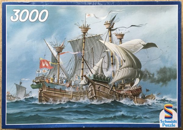 Image of the puzzle 3000, Schmidt, Sea Battle, Sealed Bag, Picture of the box