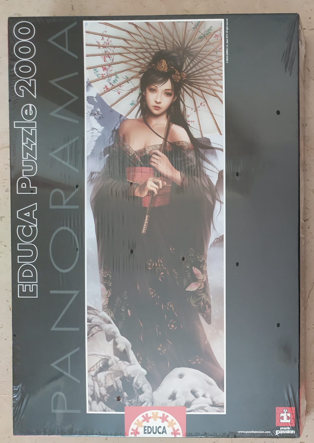 2000, Educa, The Silent Hills, Cris Ortega, Listed by Barebrain Image of the puzzle 2000, Educa, The Silent Hills, Cris Ortega, Picture of the box