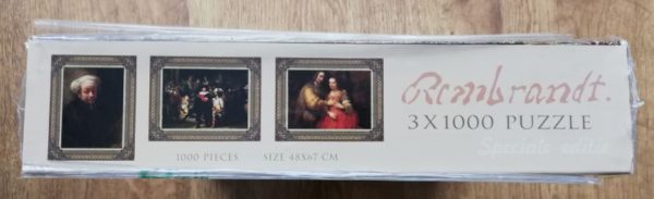 Image of the puzzle 3x1000, Rijksmuseum, Rembrandt 400 Years, Factory Sealed, Picture of the box