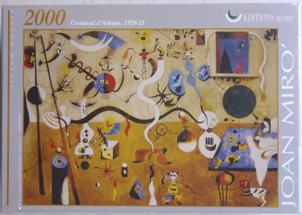 Image of the puzzle 2000, Ricordi, The Harlequins Carnival, by Joan Miró, Factory Sealed, Picture of the box