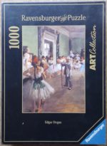 Image of the puzzle 1000, Ravensburger, The Dancing Class, by Edgar Degas, Incomplete, Picture of the box