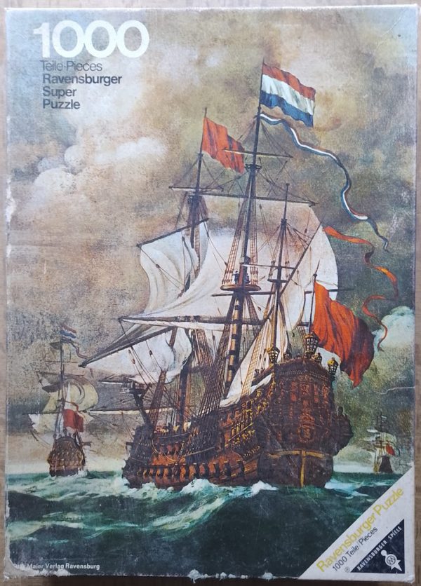 Image of the puzzle 1000, Ravensburger, Admiral Ship, Incomplete, Picture of the box