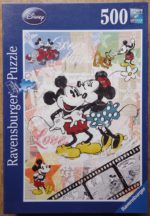 Image of the puzzle 500, Ravensburger, Retro Mickey, by Disney, Complete, Picture of the box