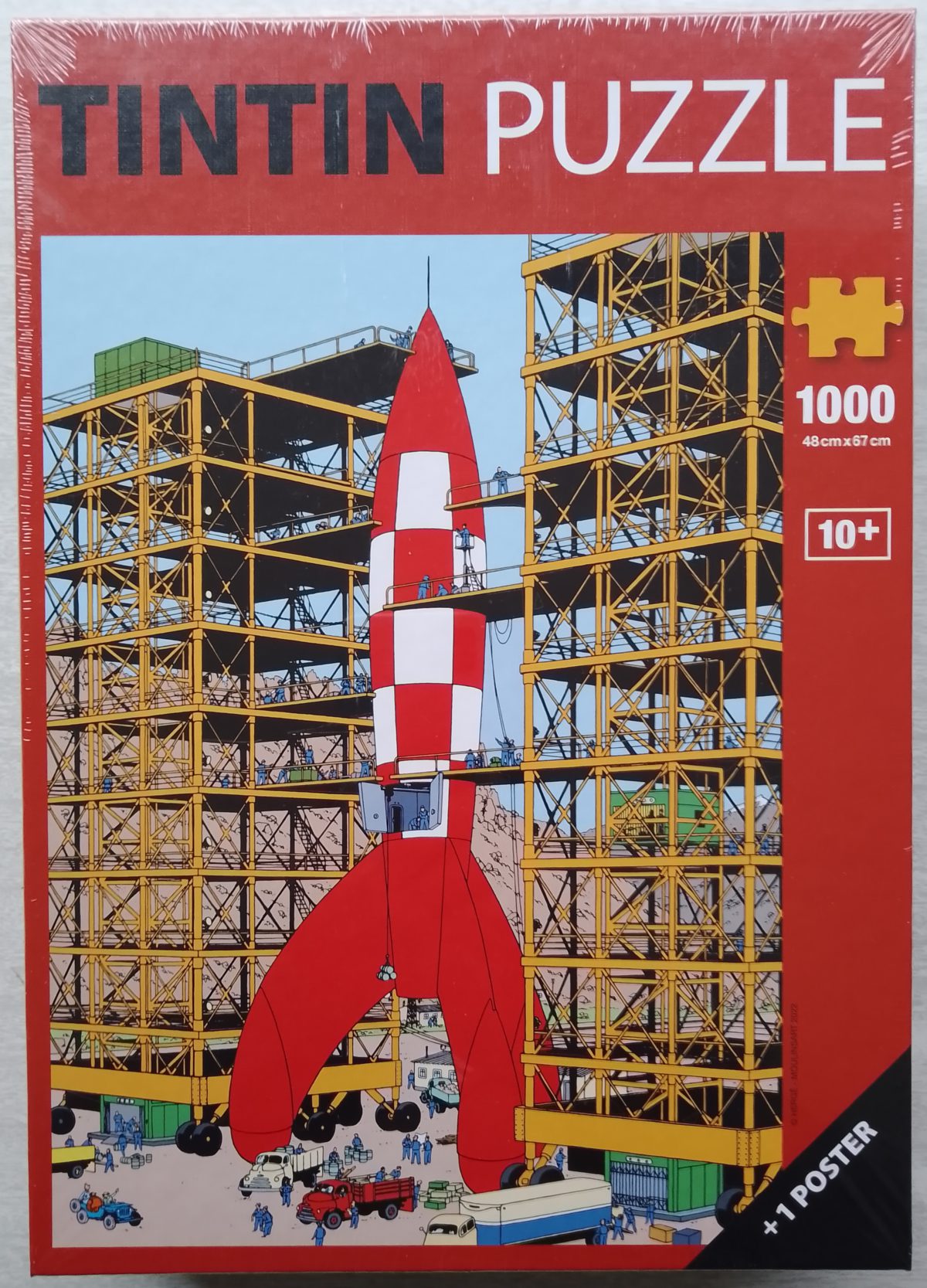 Image of the puzzle 1000, Moulinsart, Destination Moon, by Hergé, Factory Sealed, Picture of the box