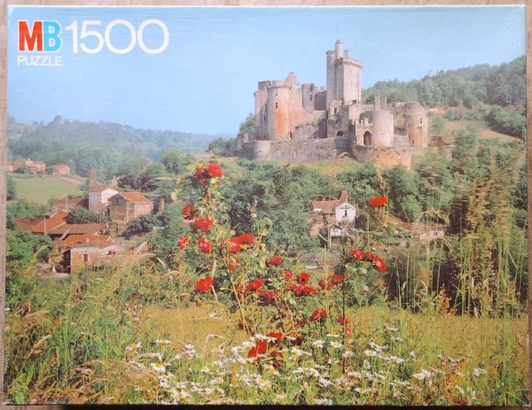 Image of the puzzle 1500, MB, Château de Bonaguil (Lot-et-Garonne), Complete, Picture of the box