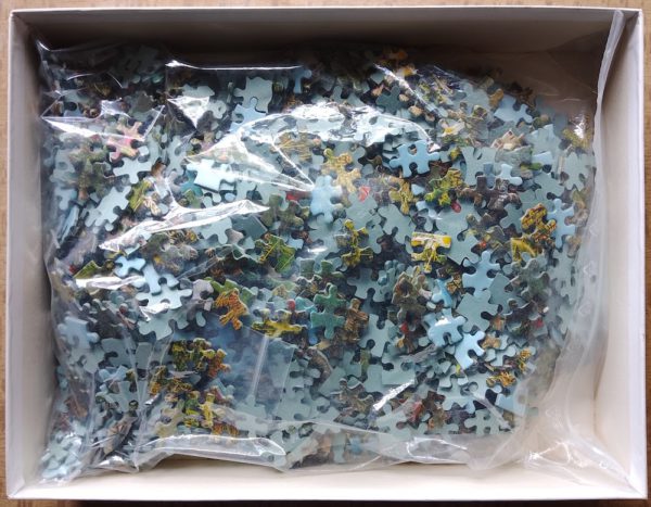 Image of the puzzle 1500, MB, Château de Bonaguil (Lot-et-Garonne), Complete, Picture of the bag