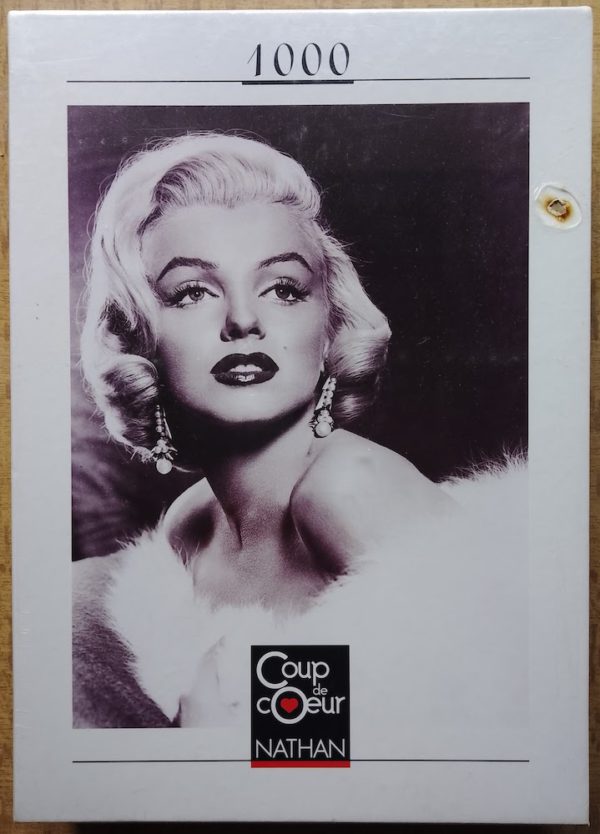Image of the puzzle 1000, Nathan, Marilyn Monroe, Factory Sealed, Picture of the box