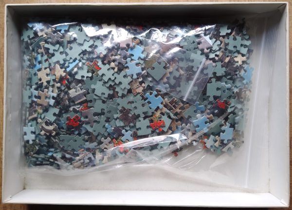 Image of the puzzle 1000, Nathan, The Castle of Langeais, Complete, Picture of the bag