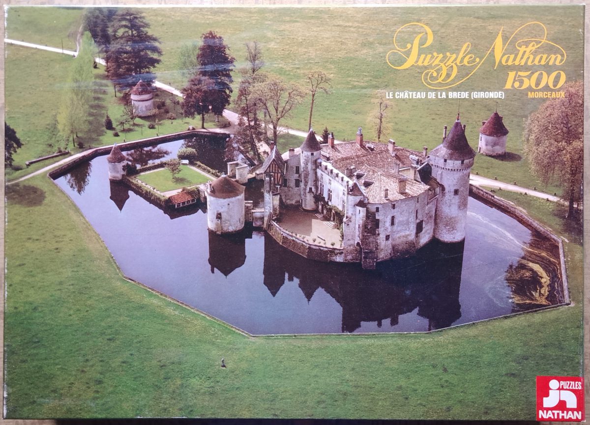1500, Nathan, The La Brede Castle, Complete, 2023-05-03 Image of the puzzle 1500, Nathan, The La Brede Castle, Complete, Picture of the box