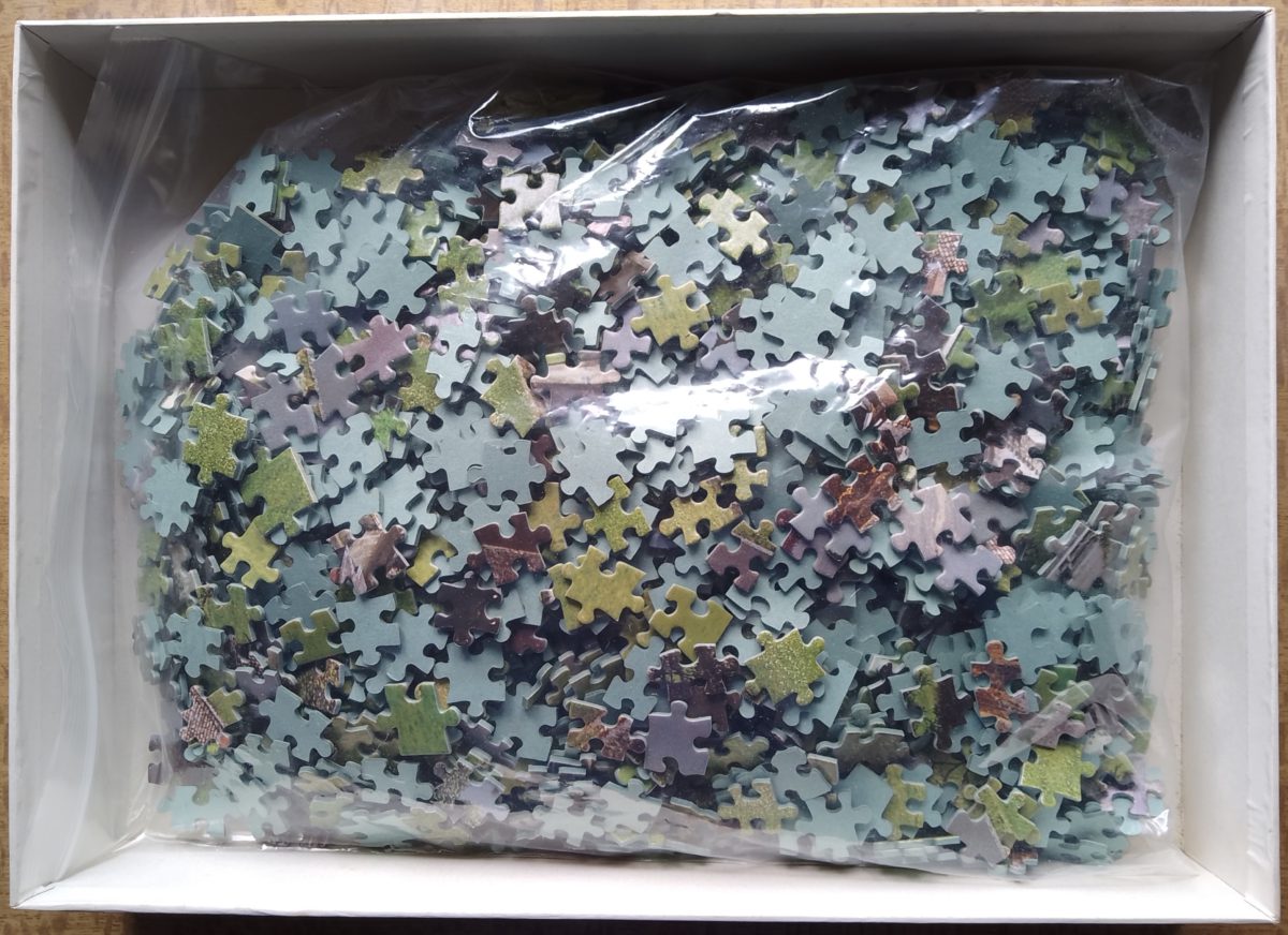 1500, Nathan, The La Brede Castle, Complete, 2023-05-03 Image of the puzzle 1500, Nathan, The La Brede Castle, Complete, Picture of the bag