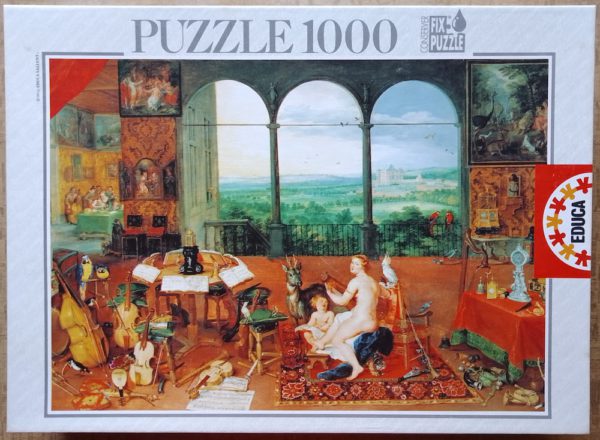 Image of the puzzle 1000, Educa, Hearing, Brueghel & Rubens, Complete, Picture of the box