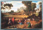 Image of the puzzle 1000, Jumbo, Gleaning Ears, by Joseph Anton Koch, Complete, Picture of the box