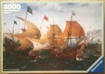 Image of the puzzle 3000, Ravensburger, Against the Spanish Armada, by Aert Anthonisz, Complete, Picture of the box