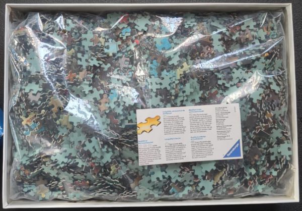 Image of the puzzle 5000, Ravensburger, Gallery of a Collector, by Frans Francken the Younger, Sealed Bag, Picture of the bag