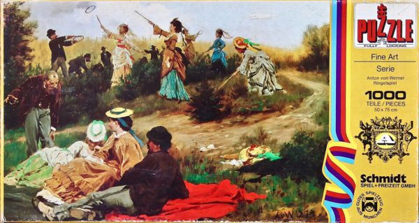 Image of the puzzle 1000, Schmidt, Carousel Game, Anton von Werner, Complete, Picture of the box