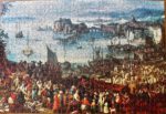 Image of the puzzle 1000, Schmidt, The Fish Market, by Jan Brueghel the Elder, Complete, Picture of the puzzle