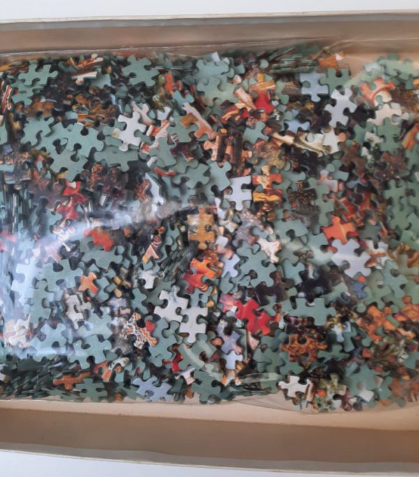 Image of the puzzle 3000, Ravensburger, Oriental Folk Scene, by by Johann Michael Wittmer, Sealed Bag, Picture of the bag