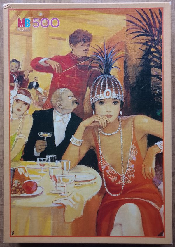 Image of the puzzle 500, MB, Diner, Bernard Peltriaux, Complete, Picture of the box