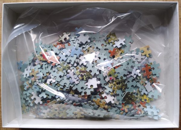 Image of the puzzle 500, Jumbo, The Cottar's Pride, by Henry Sutton Palmer, Complete, Picture of the bag