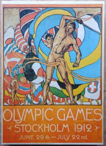 Image of the puzzle 200, Trim Toys, Stockholm 1912, Olle Hjortzberg, Complete, Picture of the box