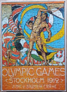 Image of the puzzle 200, Trim Toy's, Stockholm 1912, Olle Hjortzberg, Complete, Picture of the bag