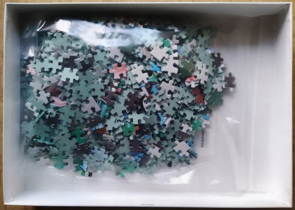 Image of the puzzle 1000, Nathan, Young Mechanic, by Guy Tempier, Complete, Picture of the bag