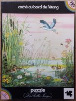 Image of the puzzle 750, Les Belles Images, Hiding by the Pond, by Gerda Muller, Complete, Picture of the box