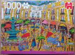Image of the puzzle 1000, Jumbo, Plaça Reial, Barcelona, Complete, Picture of the box