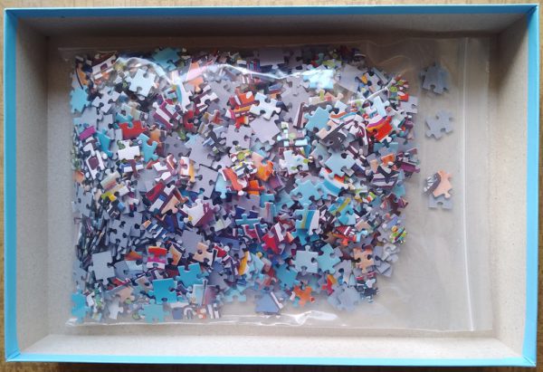 Image of the puzzle 1000, House of Holland, Colorful Utrecht, by Eveline Bouwkamp, Complete, Picture of the bag