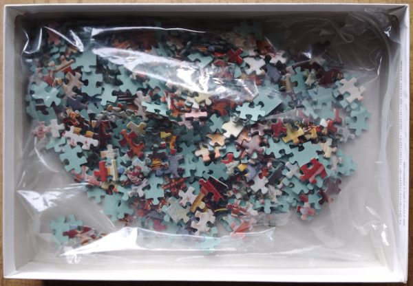 Image of the puzzle 500, Educa, Memory Corner, by Erin Dertner, Incomplete, Picture of the bag