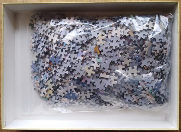 Image of the puzzle 1000, Yanoman, Feather (Phoenix), by Kaname Ozuma, Complete, Picture of the bag