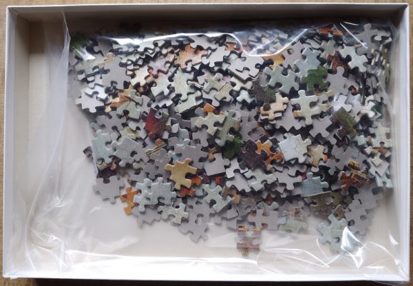 Image of the puzzle 500, Ravensburger, The "Kent" is Lost, by Ambroise Louis Garneray, Complete, Picture of the bag