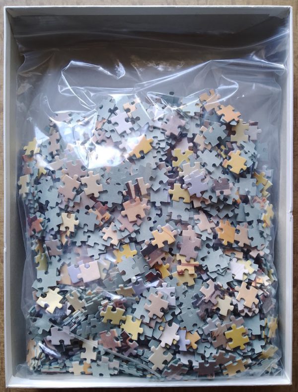 Image of the puzzle 1500, Clementoni, Santorini, Complete, Picture of the bag