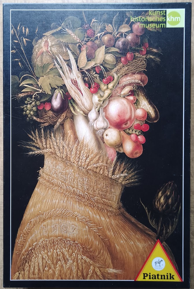 1000, Piatnik, Summer, by Giuseppe Arcimboldo, Incomplete Image of the puzzle 1000, Piatnik, Summer, by Giuseppe Arcimboldo, Picture of the box