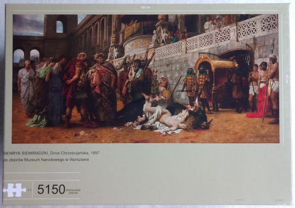 Image of the puzzle 5150, Puzzle Manufacture, Christian Dirce, by Henryk Siemiradzki, Factory Sealed, Picture of the box