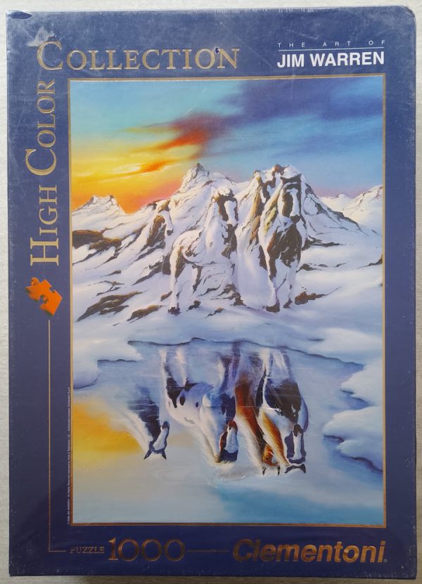 Image of the puzzle 1000, Clementoni, Alaskan Illusion, by Jim Warren, Factory Sealed, Picture of the box