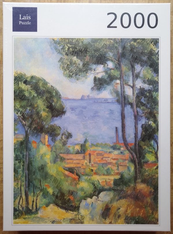 Image of the puzzle 2000, Lais, View of LEstaque and the Château dIf, by Paul Cézanne, Factory Sealed, Picture of the box