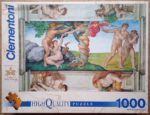 Image of the puzzle 1000, Clementoni, The Original Sin, by Michelangelo, Complete, Picture of the box
