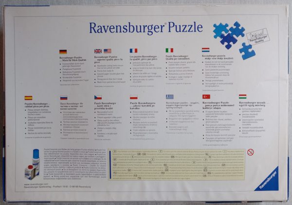 Image of the puzzle 3000, Ravensburger, Sydney, Australia, Sealed Bag, Picture of the back