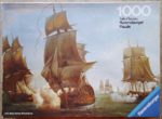 Image of the puzzle 1000, Ravensburger, Naval Battle, Gilbert, Complete, Picture of the box